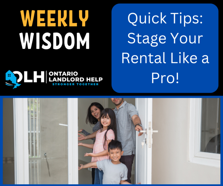 Quick Tips:  Stage Your Rental Like a Pro!